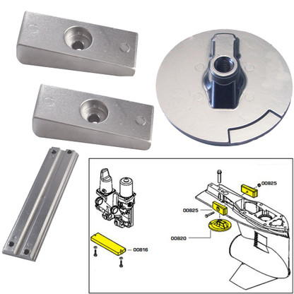 Tecnoseal Anode Kit w\/Hardware - Mercury Verado 4 - Zinc