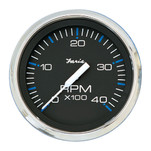 Faria Chesapeake Black SS 4" Tachometer - 4,000 RPM (Diesel - Mechanical Takeoff & Var Ratio Alt)