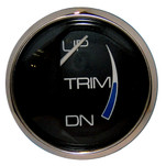 Faria Chesapeake Black 2" Trim Gauge (Mercury\/Mariner\/Mercruiser\/Volvo DP\/Yamaha-2001 and newer)