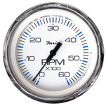 Faria Chesapeake White SS 4" Tachometer - 6,000 RPM (Gas - Inboard & I\/O)