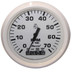 Faria Dress White 4" Tachometer w\/Systemcheck Indicator - 7,000 RPM (Gas - Johnson\/Evinrude Outboard)