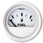 Faria Dress White 2" Fuel Level Gauge (E-1\/2-F)