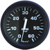 Faria Euro Black 4" Tachometer - 6,000 RPM (Gas - Inboard & I\/O)