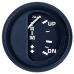 Faria Euro Black 2"Trim Gauge (J\/E\/Suzuki Outboard)