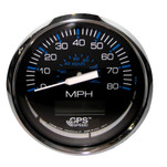 Faria Chesapeake Black SS 4" Speedometer - 80MPH (GPS)