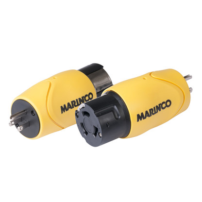 Marinco Straight Adapter - 15A Male Straight Blade to 50A 125\/250V Female Locking