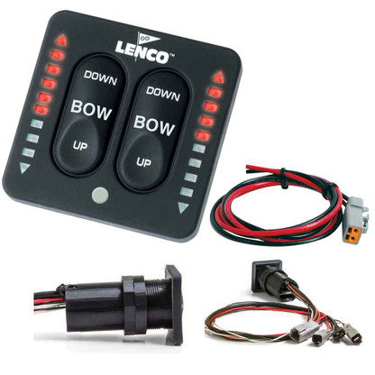 Lenco LED Indicator Integrated Tactile Switch Kit w\/Pigtail f\/Single Actuator Systems