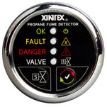 Xintex Xintex Propane Fume Detector w\/Plastic Sensor & Solenoid Valve - Chrome Bezel Display