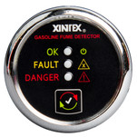 Xintex Gasoline Fume Detector & Alarm w\/Plastic Sensor - Chrome Bezel Display