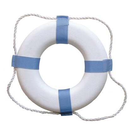 Taylor Made Decorative Ring Buoy - 24" - White\/Blue - Not USCG Approved