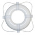Taylor Made Foam Ring Buoy - 20" - White w\/White Rope