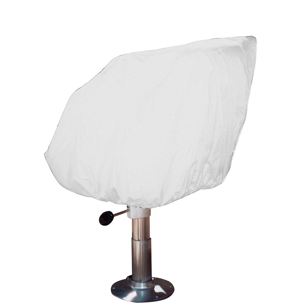 Taylor Made Helm/Bucket/Fixed Back Boat Seat Cover Vinyl White