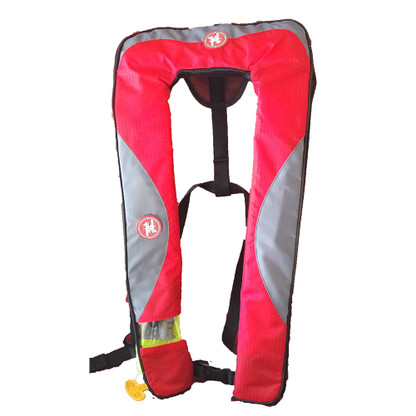 First Watch 24 Gram Inflatable PFD - Manual - Red\/Grey