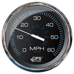 Faria 5" Speedometer (60 MPH) GPS (Studded) Chesapeake Black w\/Stainless Steel