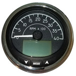 Faria 4" Tachometer (4000 RPM) J1939 Compatible w\/o Pressure Port - Euro Black w\/Stainless Steel Bezel