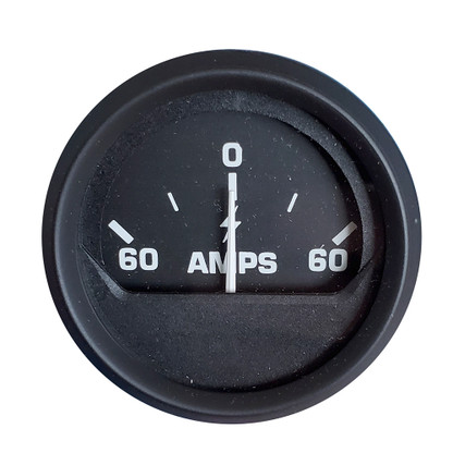 Faria Ammeter Gauge (60-0-60 Amps) - Black