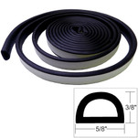 TACO Weather Seal - 10'L x 3\/8"H x "W - Black