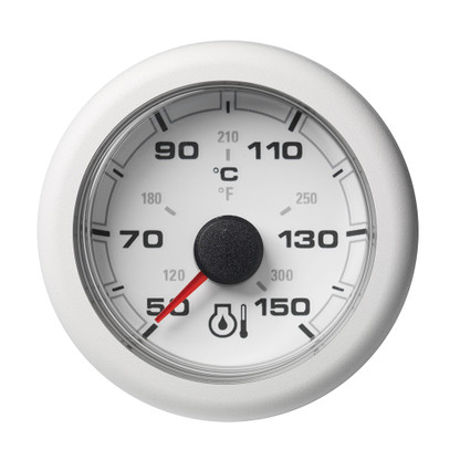 VDO Marine 2-1\/16" (52mm) OceanLink Engine Oil Temperature 150 C \/ 300 F - White Dial  Bezel