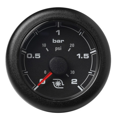 VDO Marine 2-1\/16" (52MM) OceanLink Boost Pressure Gauge w\/Numerical Reading - Black Dial  Bezel