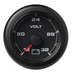 VDO Marine 2-1\/16" (52MM) OceanLink Battery Voltage Gauge - Black Dial  Bezel