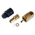 Shakespeare PL-259-58-G Gold Solder-Type Connector w\/UG175 Adapter & DooDad Cable Strain Relief f\/RG-58x