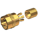 Shakespeare PL-259-CP-G - Solderless PL-259 Connector for RG-8X or RG-58\/AU Coax - Gold Plated