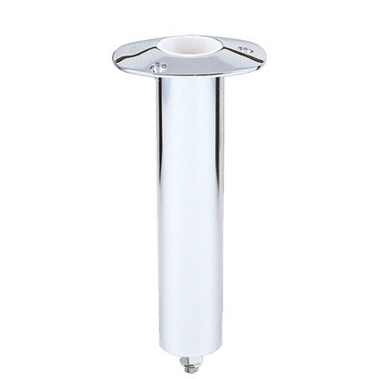 Lee's 0 Degree Stainless Steel Swivel Base Flush Mount Rod Holder - Extra Long Tube 2.25" OD X 14.5" Tube