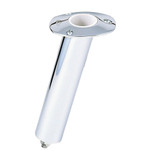 Lee's 15 Degree Stainless Steel Swivel Base Flush Mount Rod Holder - Medium - 2" OD X 6.5" Tube f\/ Small Bent Butts