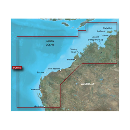 Garmin BlueChart g2 HD - HXPC411S - Geraldton To Darwin - microSD\/SD