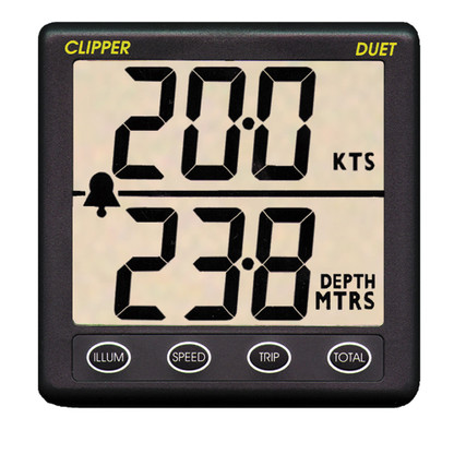 Clipper Duet Instrument Depth Speed Log w\/Transducer