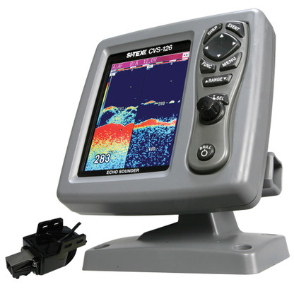 SI-TEX CVS-126 Dual Frequency Color Echo Sounder w\/Transom Mount Triducer 250\/50\/200ST-CX