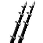 TACO 15' Black\/Silver Outrigger Poles - 1-1\/8" Diameter