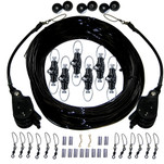Rupp Triple Rigging Kit W\/Lok-Ups & Nok-Outs - 520' Black Mono Cord