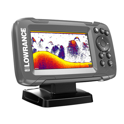 Lowrance HOOK²-4x 4" GPS Bullet Fishfinder w\/Track Plotter Transom Mount Bullet Skimmer Transducer