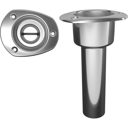 Mate Series Stainless Steel 0 Rod  Cup Holder - Open - Oval Top