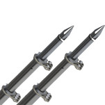 TACO 18 Deluxe Outrigger Poles w\/Rollers - Silver\/Black