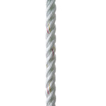 New England Ropes 3\/8" X 15 Premium Nylon 3 Strand Dock Line - White w\/Tracer