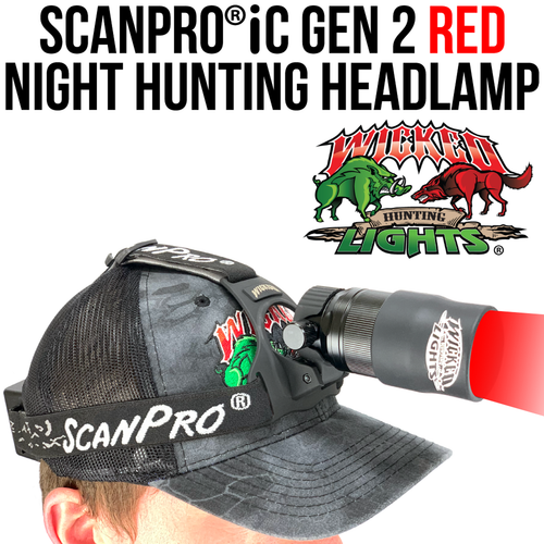Wicked Lights ScanPro iC Gen 2 Red Night Hunting Headlamp thumbnail