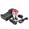 Wicked Lights 21700 2-position charger kit with 2-pack  Li-Ion Rechargeable Batteries 