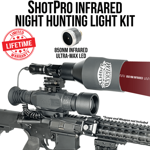Wicked Lights ShotPro Extreme Range Infrared Night Hunting Light Kit