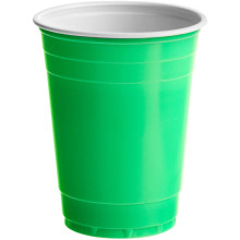 Plastic Neon Green Party Cup