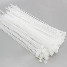 Clear Cable Ties with grey background