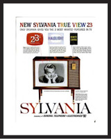 LIFE Magazine - Framed Original Ad - 1960 Sylvania TV Ad
