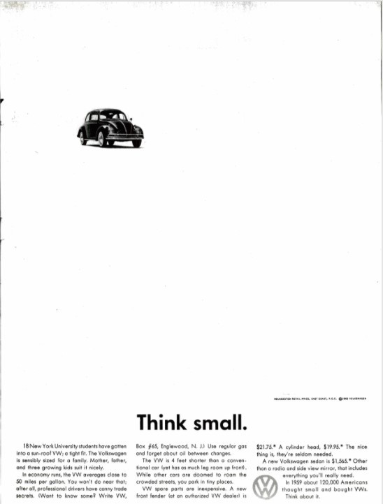LIFE Magazine - Framed Original Ad - 1960 VW Bug