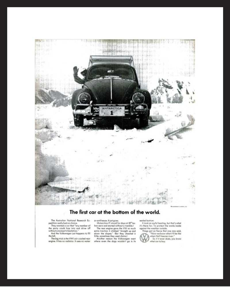 LIFE Magazine - Framed Original Vintage Ad - 1965 VW Bug