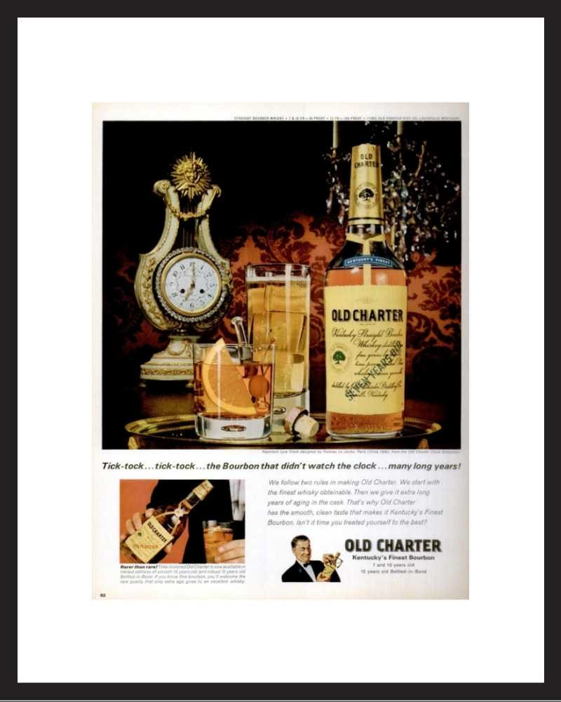 LIFE Magazine - Framed Original Ad - 1965 Old Charter Bourbon