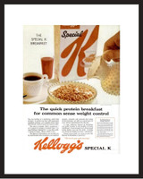 LIFE Magazine - Framed Original Ad - 1962 Kellogg's Special K