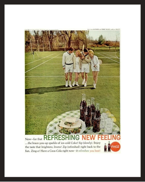 LIFE Magazine - Framed Original Ad - 1962 Coke Ad 