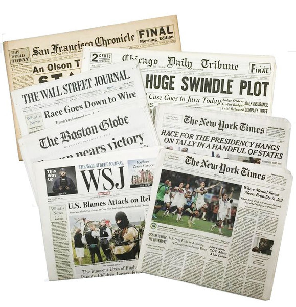 Newspapers from your day of birth