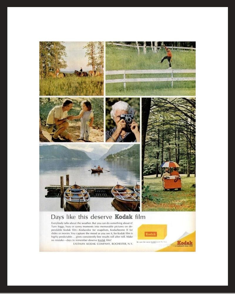 LIFE Magazine - Framed Original Ad - 1964 Kodak Camera Ad